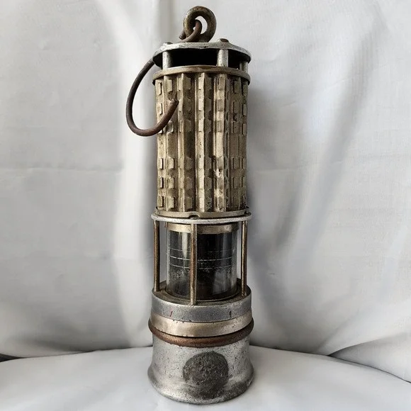 Miners Flame Safety Lamp Antique Wolf Safety Co Pittsburg Bureau Of Mines Rare‎